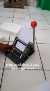 Mesin Plong Pembolong Pvc Pemotong Pelubang Idcard Vtec V-tec Punch Id Card Name Card Pvc Cut Die Cutter