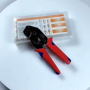 Skun Crimp Terminal Connector Gepeng Tembaga With Insulated in Tang Crimper Kabel SN 58B