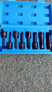 Bộ khẩu lục giác H vnd 3429. Bộ H 1/2 gôm 8 chi tiết (5-6-8-10-12-14-17-19)mm thương hiệu Hitman chất liệu crv cao cấp sơn tĩnh điện. hàng chuẩn xịn
