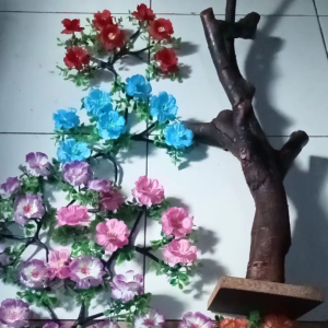 bahan rakit bunga sudut cakar semang artificial premium 7 kuntum diameter 27 x30