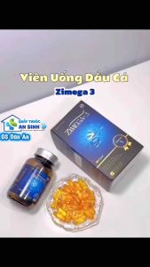 Viên uống ZIMEGA-3 Bổ sung DHA EPA Hỗ trợ phát triển não bộ thị lực sức khoẻ tim mạch