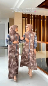 TAZHNA SERIES BY Nadheera: Desain Luxury Gamis Dress Rayon Premium Busui Wudhu Friendly