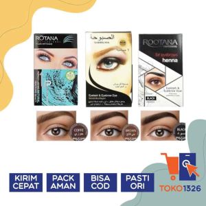 BLACK TINT LASH & EYEBROW / HENNA ARAB / Cat Pewarna Bulu Mata dan Alis /Brow Dye
