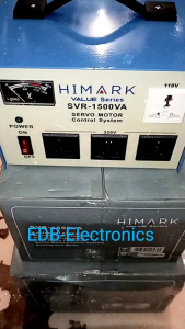 Himark SVR AVR Automatic Voltage Regulator 1500watts SVR-1500VA Servo Type AVR Time Delay