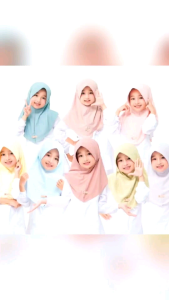BERGO HIJAB ANAK INSTAN KERUDUNG ANAK SPORT MODEL OVAL BAHAN JERSEY USIA 3-6 TAHUN