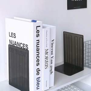 [MY STOCK] Transparent Black White Foldable Book Stand Holder Book Desk Shelf Organizer