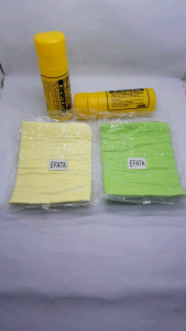 Harga Grosir Kanebo Tabung Evata Ukuran Besar 43cmx335cm Synthetic Chamois Plus Tabung Kain Synthetic Kain Lap Varian Warna Kuning Dan Hijau