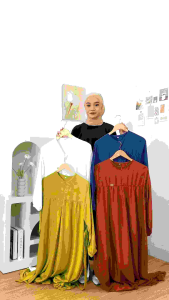 AZURA GAMIS LEBARAN RAYON TWILL JUMBO