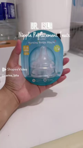Dr. Isla Nursing Bottle Nipple 0-6 Months BPA Free Food Grade Liquid Silicone New Y-Hole Less Air Intake