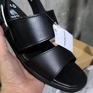 Sandal Selempang Pakalolo 1904 Hitam Sendal Kulit Terlaris