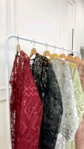 Outerwear Long Tunik Brukat Friendly Oversize