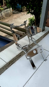 BRACKET BRAKET LAMPU DEPAN R SS S CROME PANGKON TRALIS HEADLAMP KAWASAKI NINJA R SS S TANPA KUPINGAN