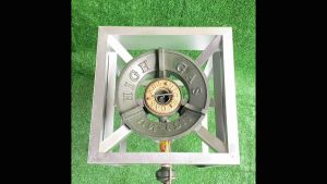 แรง-ทน เตาฟู่เคบี5 พร้อมวาล์ว และขาตั้งสี่เหลี่ยมสูง70ซม บางลมในตัว แถมเหล็กตัวที เตาแก๊ส เตาแม่ค้า เตาอาหารตามสั่ง ก๋วยเตี๋ยว และอื่นๆ เตาเร่ง