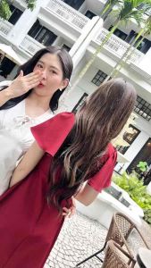 เดรสสั้นผูกโบว์แขนระบาย #K113 #Evelinadress พรีเว้ดดิ้ง เพื่อนเจ้าสาว คาเฟ่ by Pink Diva