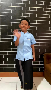 Sarung Instant Anak Laki - Laki Katun Model Pinggang Karet