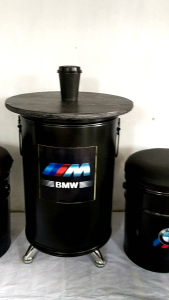 Kursi Teras Kursi Tamu Diameter Meja 45cm (2 Bangku + 1 Meja)