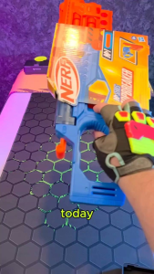 Hasbro NERF N-Series Topbreaker Toy Blaster with foam darts