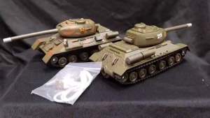 โมเดลรถถังมีควันและเสียง สามารถชาร์จไฟบ้านได้ ไฟสวย ควันเยอะ งานมาทั้งหมด2สี ca/jo