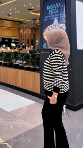 Celana kulot skuba hitam putih kulot skuba premium celana kantor formal