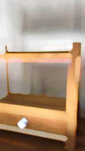 Rak Bumbu Kombinasi Laci / Rak 2 Susun Serbaguna / Rak Kosmetik Laci