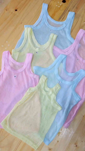 4 PCS Kaos Dalam Singlet bayi anak Balita PAUD TK SD  perempuan Cewek Cowok berwarna polos S M L XL XXL XXXL termurah Berkualitas