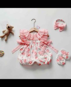 (3-12kg) Body Nơ Hồng Tay Cánh Tiên NHÍM XÙ KIDS Cho Bé Gái Sơ Sinh Đầy Tháng Thôi Nôi Sinh Nhật B012