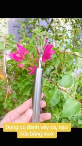Dụng cụ đánh vẩy cá nạo dừa sợi chất liệu bằng thép không gỉ dễ sử dụng - gia dụng Nari