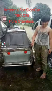 Antenna for Tricycle sidecar Pure stainless