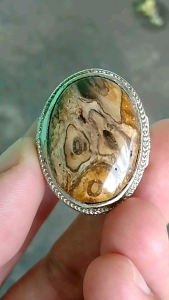CINCIN BATU AKIK FOKAY GALIH KELOR MOTIF UNIK NATURAL