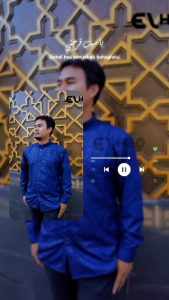 kemko sultan dewasa 2024 kemeja sultan bahan embos Biru Dongker Gratis Peci