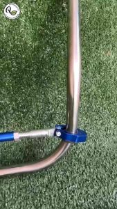 ชุดแต่งแฮนด์เครื่องตัดหญ้าสแตนเลสบาร์ค้ำแฮนด์และมือเร่ง(ร้านติดบาร์ค้ำให้แล้ว)พร้อมนำไปประกอบแข็งแรงทนทานไม่เป็นสนิมขนาดแฮนด์19มม.