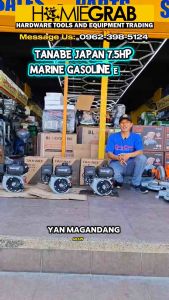 TANABE JAPAN 7.5HP MARINE GASOLINE ENGINE / SATO 7.5HP MARINE GASOLINE ENGINE - HEAVY DUTY‼️TNB-210M‼️