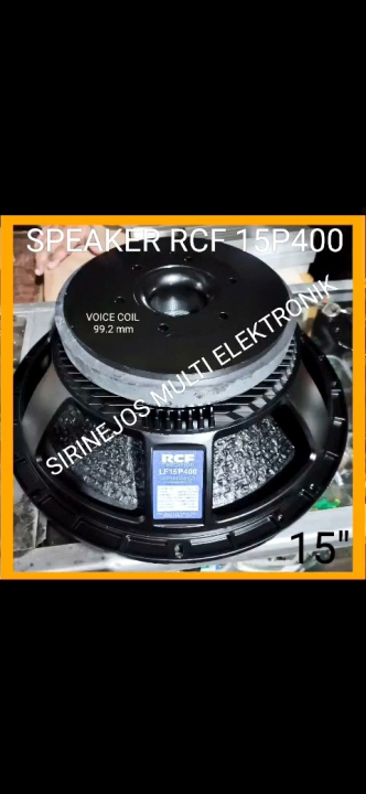 SPEAKER RCF 15P400 SPEAKER WOOFER RCF L15P400 L 15P400 15 P400 GRADE A  15 INCH Lazada Indonesia