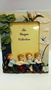 5R Photo Frame With 4 boys Fishing