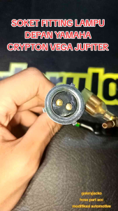 SOKET FITTING LAMPU DEPAN YAMAHA CRYPTON VEGA R VEGA ZR NEW VEGA JUPITER MX LAMA MIO J MIO SPORTY MIO SMILE F1Z R FORCE ONE ZR