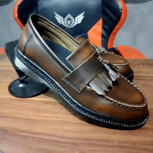 SULTAN STORE Sepatu Pria Slip On Loafers Formal Kulit sapi Series Empire Camel
