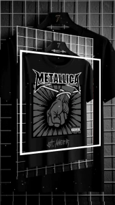 Terlaris kaos baju band Metallica pria wanita size M.L.XL.XL.XXL