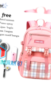 Tas Ransel Sekolah Anak Perempuan Remaja SD SMP Model Zmbaby