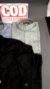 Baju Koko Muslim Pria Dewasa Trendy Kemeja sultan Embos wolfis terbaru 2024