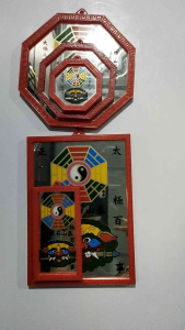 กระจกยันต์แปดเหลี่ยม กระจกติดทางสามแพร่ง พร้อมส่ง