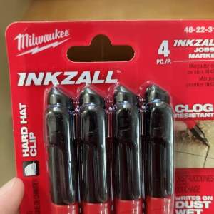 Milwaukee INKZALL Black Fine Point Jobsite Permanent Marker (4-Pack)