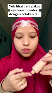 ( Free gift ) Ibcccndc Powder Cetakan Alis Instan Eyebrow Stemple Alis Tahan Lama Tidak Luntur