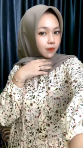 ALINA MIDI DRESS RAYON MOTIF BUNGA/GAMIS MIDI DRESS PREMIUM TERBARU/MIDI DRESS WANITA DEWASA JUMBO KEKINIAN