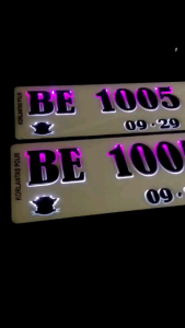 Plat Mobil led timbul