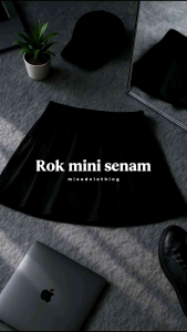 rok mini senam skirt-rok mini olahraga wanita