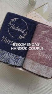 Handuk Mandi Couple New Sunny (Free Box + Bordir) - Towel Queen