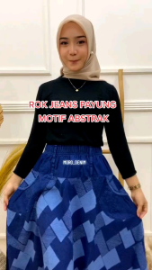 ROK PAYUNG MOTIF MUSLIMAH BUAT OLEH OLEH HAJI DAN UMPROH f/ PREMIUM TERLARIS dewasa kain denim halus dan lembut kain tebal cocok untuk se hari hari kain halus lembuti
