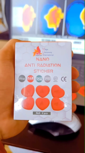 MGI Nano Anti Radiation Sticker 6PCS Heart-Shaped Nano Sticker for Phone Laptop Tablet & Electronic Devices