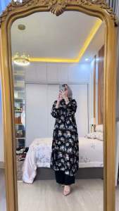 SETELAN TUNIK MAHARANI RAYON DIAMOND PREMIUM CELANA KRINGKLE