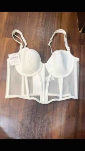 Áo corset 7 xương VA780 cotton phần mút mỏng phối lưới phần áo mềm mại
